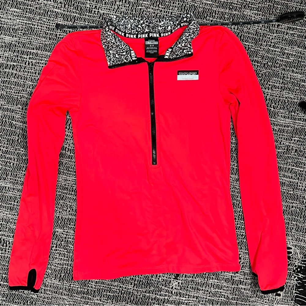 Victoria Secret Bright Pink 3/4 Zip